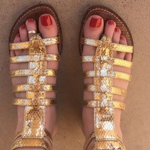 Sam Edelman Gold Sandals